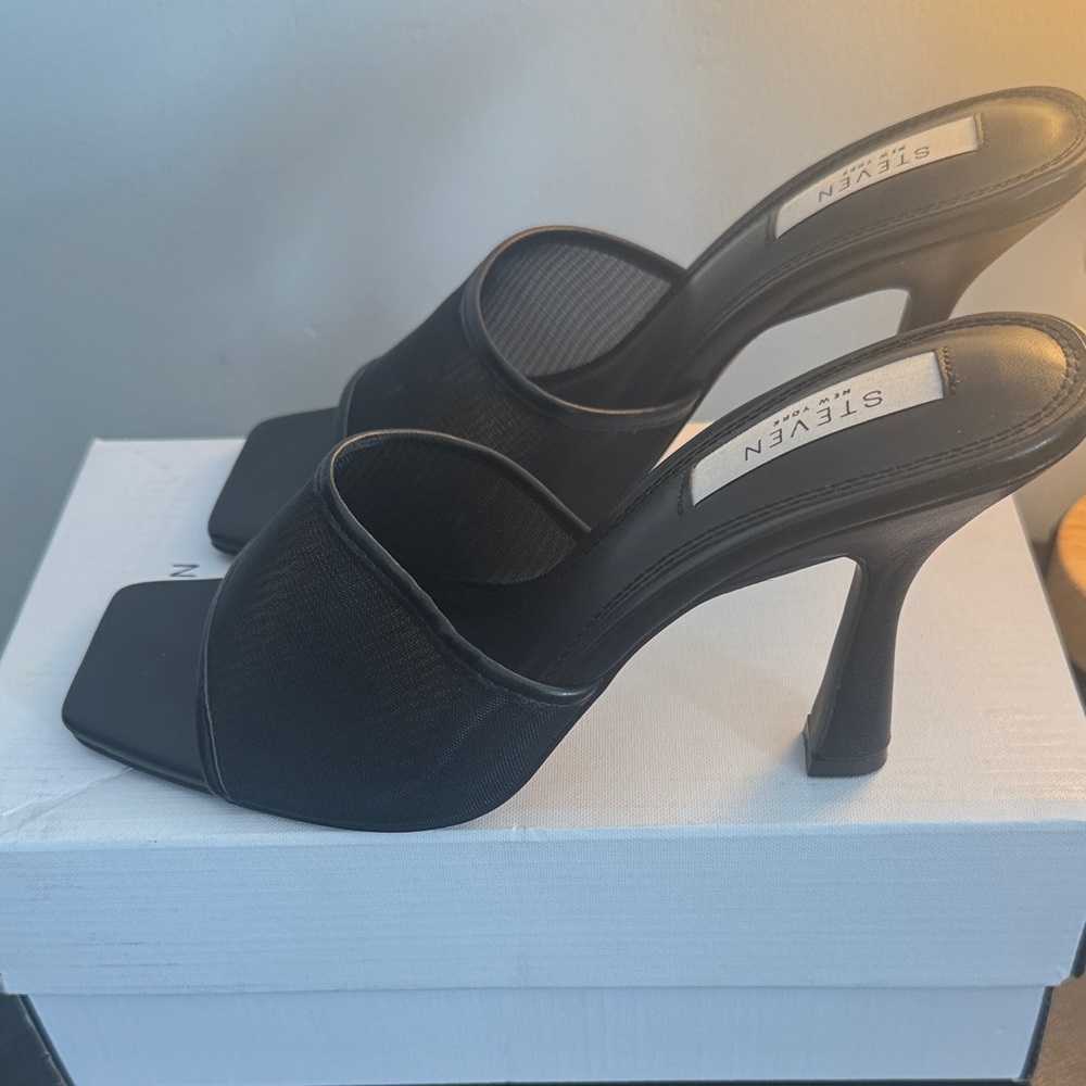 Steven Black Women's Heeled Mules - Picture 3 of 3